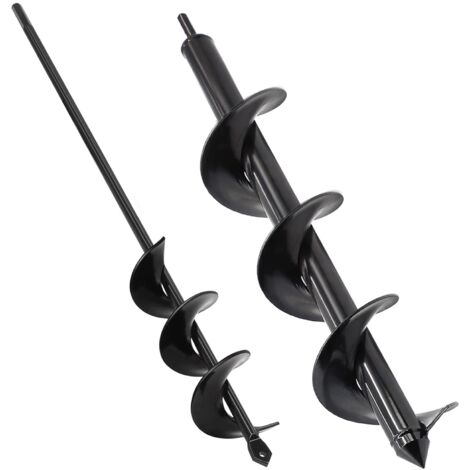 Gardening drill bit - 9x40 cm and 4x42 cm - for cordless drill - with sturdy shaft - ideal for planting plants, growing onions, flower pots and digging holes (1/5)