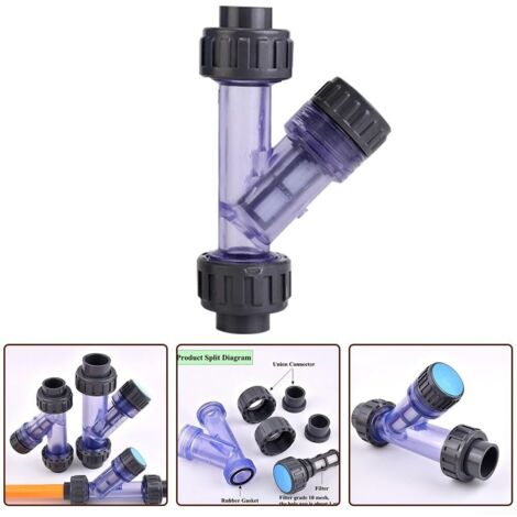 4 Inch Pvc Filter PVC Pipe Filter, Y-Type, 63mm Mesh Filter, PVC Aquarium Irrigation ...