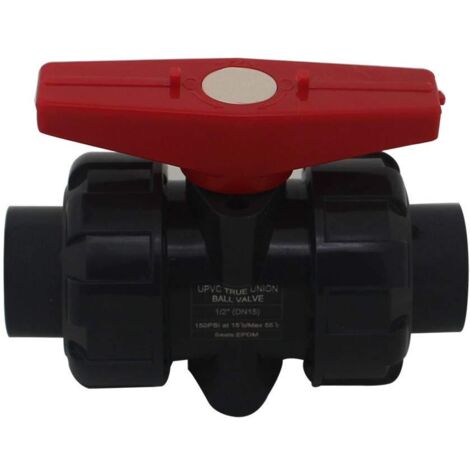 Double fitting ball valve for gluing diam 20 25 32 40 50 63 75 90 110mm pvc ball valve ball valve swimming pool ball valve (Internal diameter 25mm) (1/5)