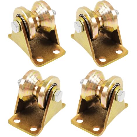 Piece Single Pulley for Lifting - Rail Sliding Roller - 55mm V-Grooved Wheel - For Wire Rope, Steel Wire Rope etc. (1/5)