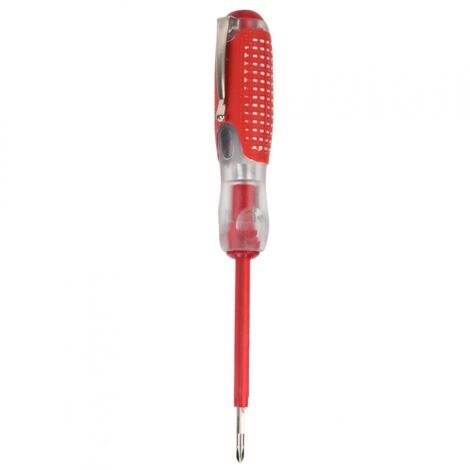 Voltage Tester Pen with Screwdriver, 100-500V Cross Slot Electrical Test Pencil, Electricity Sensor Tool, Plastic Measuring Current, Non-Slip Detector Pass for Repair (1/5)