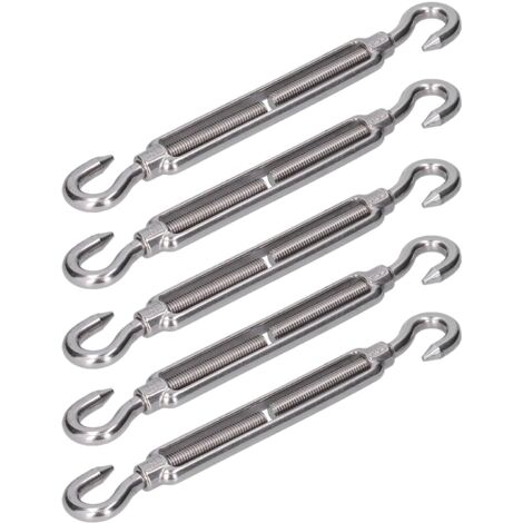 Shade Sail Hardware, Rustproof Adjustable Bungee Cord Tensioner with Hook to Adjust Tension for Fixing (M6) (1/5)