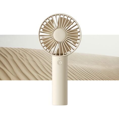 Mini Handheld Fan, Small Portable 3 Speed USB Rechargeable Battery Operated Fan, Ideal for Outdoors, Travel, Concerts, Gifts for Women and Men - Brown (1/5)