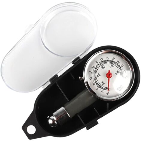 Tire pressure gauge, tire pressure tester, mechanical pressure gauge, for cars, caravans and trailers