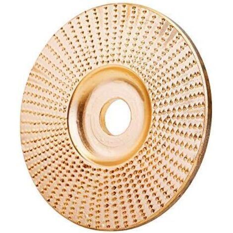 100mm Wood Angle Grinder Grinding Wheel - Rotary Tool Carving Sanding Disc for Angle Grinder Tungsten Hole (1pc) (1/5)