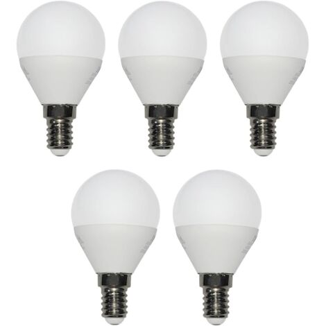 Pack of 5 E14 LED Energy Saving Bulbs - 5 x 3 W - 250 lm - Warm 3000 K (1/5)