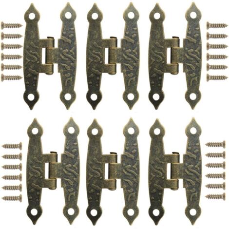 Retro bronze hinges, decorative hinges, retro metal hinges, folding hinges (1/5)