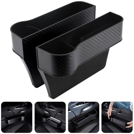 Seat Storage Box with Cup Holder, Center Console, Extra Side Pockets, Car Accessories (1/5)