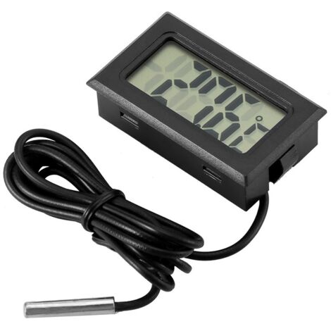Digital LCD Car Thermometer Indoor Outdoor Home Office Refrigerator Aquarium Water Temperature Gauge (1/5)
