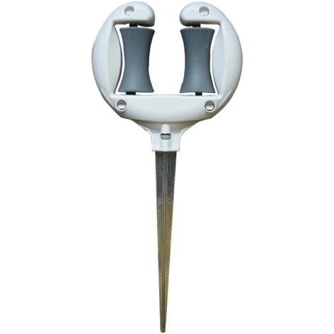Garden Hose Guide - Metal Garden Hose Stake, Multifunctional Stakes, Sturdy Decorative Design for Securing Flower Beds, Gardening (1/5)