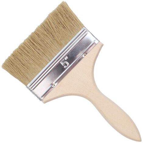 1 flat brush, brush set, cleaning brush, stain brush, wood paint brush, barbecue brush, glue brush, bristle width 120 mm
