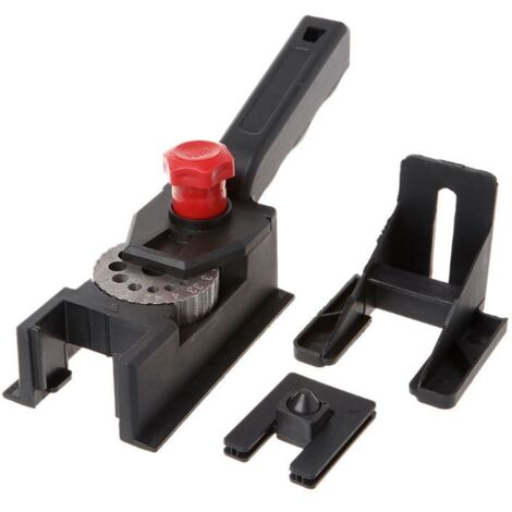 Universal drilling template with adjustable hole sizes, suitable for wooden dowels, non-slip, Ø 3-12 mm (1/5)