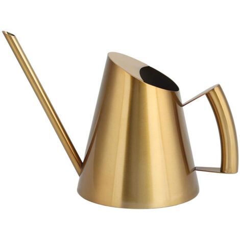 Indoor Outdoor Metal Watering Can, Long Spout Watering Can for Office, Garden, Flowers, Houseplants (30.5 oz) (1/5)