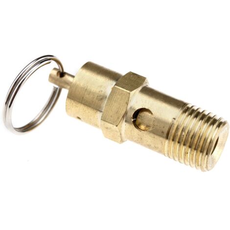 Create an idea Safety Valve 1/4" BSP Air Compressor Pressure Switch 145 PSI 10 BAR Brass (1/5)