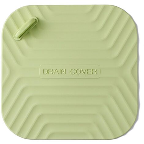 Silicone Bathtub and Sink Stopper - Bathroom Drain Stopper for Kitchen, Laundry, and Shower Sinks - Light Green (1/5)