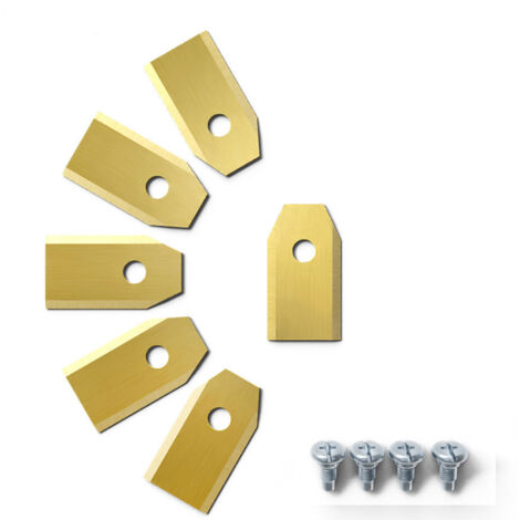 45 Titanium Blades for all Husqvarn/Automower/Yardforce/Gardena Robotic Lawnmowers (3g-0.75mm) with 45 Screws, Replacement Blades for Models 105, 310, 315, 320, 420, 430x, r40i (1/5)