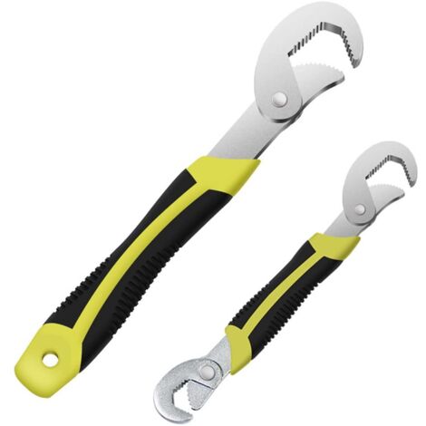 2-Piece Combination Wrench Set, Adjustable Wrench, Combination Wrench 6 to 32, Universal Wrench, Screws for Repairing or Replacing Appliances, for Plumbing, Machinery, Garden, Kitchen, Car (1/5)