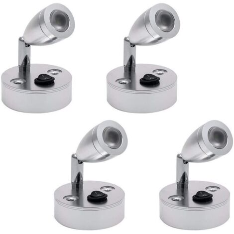 Interior Lighting Spotlight, 2 Pack Auto LED Light, Camper Reading Light, 3000K, 180° Rotation, for Camper, Boat, Caravan, Vehicle, Motorhome (1/5)
