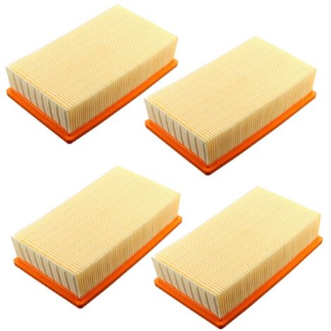 Set of 4 filters for vacuum cleaners Hilti VC 20 U VC 40 U UM (LF 4) Karcher NT25 NT35 NT45 Flat air filter lamella filter / floor vacuum cleaner / washing vacuum cleaner / robot vacuum cleaner (1/5)