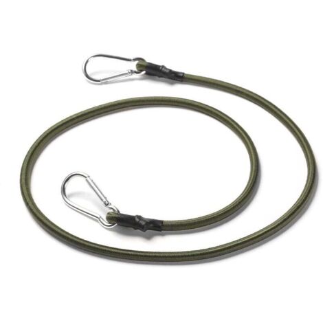 Outdoor Bungee Cord, 8mm Adjustable Bungee Cord with Carabiner - Outdoor Camping Cargo Rack Bungee Cord (30cm) (1/5)