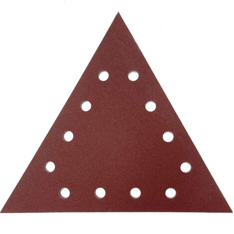 ABT-80 Triangular Sandpaper - Multipurpose Triangular Sandpaper - Sanding and Smoothing Plaster, Wood and Drywall - Grit 80 - 28.8x28.8x28.8 cm - Pack of 10 (1/4)