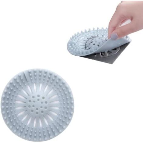 Silicone Drain Protector, Kitchen Sink Strainer, Bathtub Drain Filter, Kitchen and Bathroom Sink Strainer (Blue). (1/5)