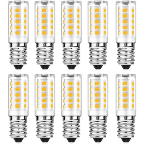 Pack of 10 E14 LED bulbs - Warm White 3000K - 5W equivalent to 50W incandescent bulbs - 500LM non-dimmable (1/5)