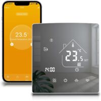 Tuya Smart Thermostat Heating Thermostat Room Thermostat Wi-Fi Thermostat Gas/Water Boiler Thermostat Underfloor Heating Compatible with Alexa, Google 3A