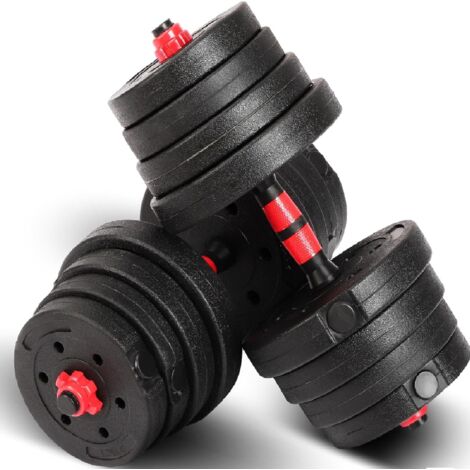 Trintion Kit Haltères Réglables 30KG avec Barre Musculation Set 2 en 1 Poids Fitness Musculation Maison, Dumbbell Set Idéal pour Hommes et Femmes, Home Gym Compact et Polyvalent (1/5)