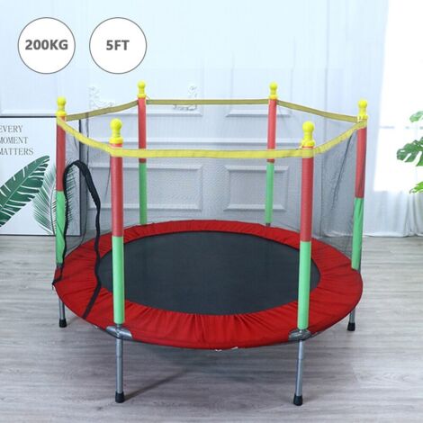 Youyijia Trampoline 140cm, Outdoor Trampoline with Safety Net Cover, Recreational Trampoline for Indoor and Backyard Jumping Exercise (1/5)