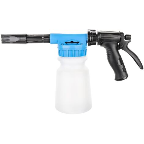 Trintion 1000ml Snow Foam Gun Snow Foam Lance Car Wash Car Foam Cleaner High Pressure Nozzle Snow Foam Cannon Kit 2 In 1 Snow Foam Lance Car Washing Cannon Water Soap Sprayer (Blue) (1/5)