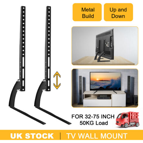 Trintion Height-Adjustable Universal TV Stand - Metal TV Leg for 37''-75'' TVs, 50kg Load Capacity, Ideal for Home Use (1/5)