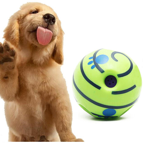 Trintion Dog Toys Giggle Ball for Dogs Dog Toys for Boredom Dog PuzzleToy Interactive Dog Ball Sounds Ball Puppies Pet Toys Talking Ball Rubber Ball Cat Dog Toy Chew Toy 5.9" (1/5)