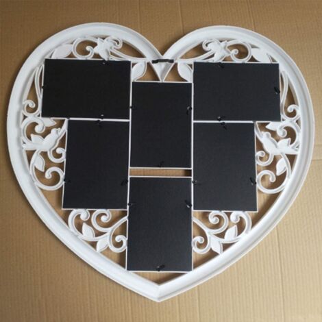 Youyijia Heart Shape Photo Frame 6 Photos 3D Large Heart Photo Frame ...
