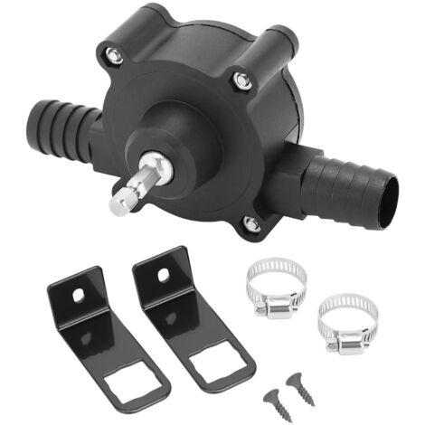 Trintion Mini Electric Drill Pump Portable Water Pump to Empty Pool Water Pump Diesels Oil Fluid Self-Priming Hand Electric Drill Water Pump for Pond Aquarium Fish Tank Hydroponics (1/5)