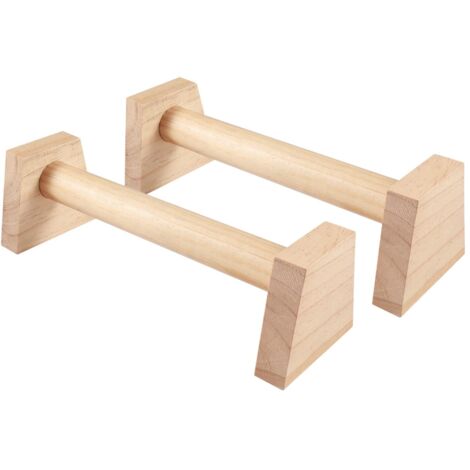 Holdfiturn 2PCS Calisthenics Wood Parallettes, Fitness Push up Bars, Sturdy Gymnastics Mini Parallettes, Calisthenics Equipment for Handstands, Yoga (1/5)