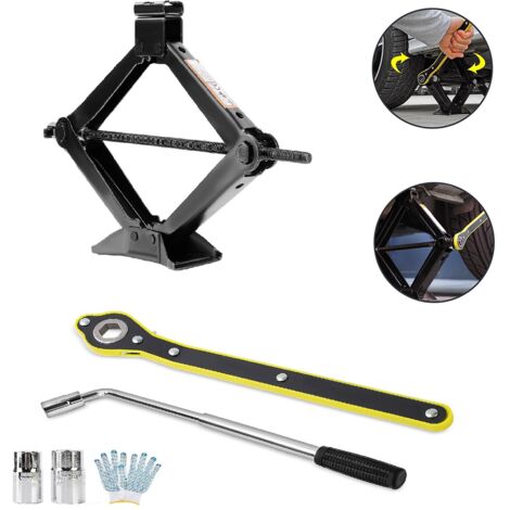 EXLECO 2.5T Scissor Jack Set Car Jack Trolley Jack Car Jack - View #11