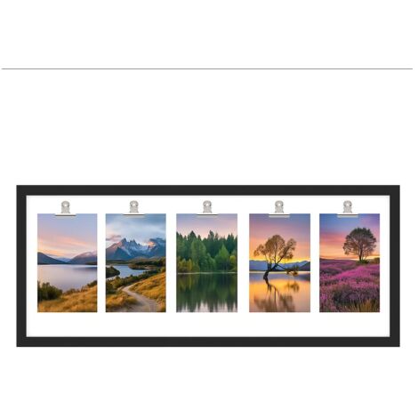 JF HOME BLISS 25x10 Inch Modern Panoramic Frame, Wall Hanging Panoramic Picture Frames, Black Frames for Home Décor Wall Decoration (1 pcs) (1/5)