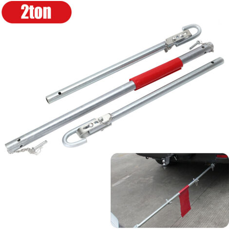 Holdfiturn 1.8m Heavy Duty Buffer Tow Pole 2 Ton Towing Bar Pulls Steel Emergency Breakdown Sturdy Tow Bar for Car Truck (1/5)