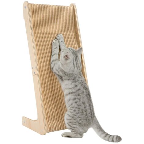 JF HOME BLISS Dual-Use Sisal Cat Scratcher, Large Cat Scratcher, L Shape Scratch Pad for Indoor Cats 69cm H Wall Furniture Protector for All Cats Playing, Relaxing