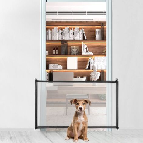 Xpork Pet Magic Gate 110x72cm Folding Isolation Net Dog Fence Portable Baby Safety Fence Enclosure for Indoor Outdoor Stair Doorway