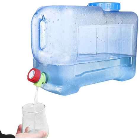 Trintion Camping Water Container with Tap Portable Camp Water Carrier Bucket BPA-Free Water Storage Tank for Outdoor Camping Fishing Party Van RV (12L A) (1/5)