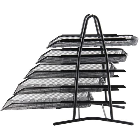 Mesh Document Storage Youyijia Mesh Desk Organiser 5 Tier Letter Tray Stackable Mesh File ...