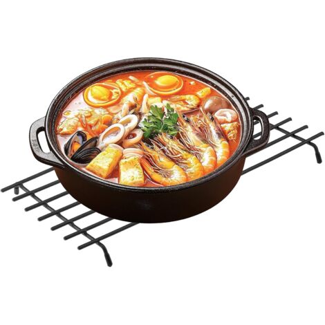 JF HOME BLISS Trivets for Kitchen Worktops, Stainless Steel Kitchen Worktop Protector, Protector Metal Mat with Anti Slip Base For Resting Hot Cooking Pots & Pan (1 Pack) (1/5)