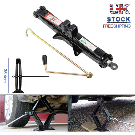 Trintion Scissor Jack 2 Ton Car Jack Kit Heavy-Duty Steel Lifting Jack with 85-400mm Lifting Range Essential Emergency Tool for Car Tire Repair and Changing (1/5)
