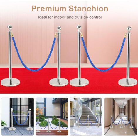 Trintion Queue Barrier Posts Stands 2-Pack Crowd Control Stanchions ...