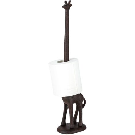 Youyijia Creative Toilet Roll Holder Metal Giraffe Bathroom Toilet Roll Holder Free Standing Paper Roll Storage Rack Animal Shape Paper Tube Rack for Home Decoration Toilet Bathroom Kitchen (1/5)