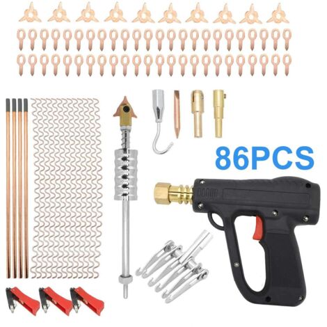 Trintion 86pcs Car Dent Puller Kit - Professional Spot Welding Repair Tools for Auto Body Panel Dent Removal Includes Welding Hammer and Accessories (1/5)