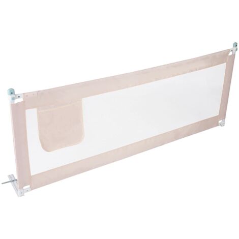Trintion Bed Guard Bed Rail 180x80cm Kids Bed Guard Bed Rail Foldable Safety Bed Guard Safety Bed Rail(Beige)