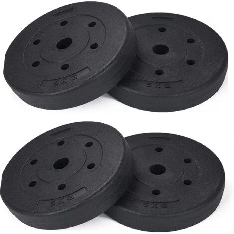 Trintion Weight Plates Dumbbells 4x5kg Weight Lifting Vinyl Weight Lifting Plates Body Building for Body Fitness Perfect Home Gym Equipment (1/5)